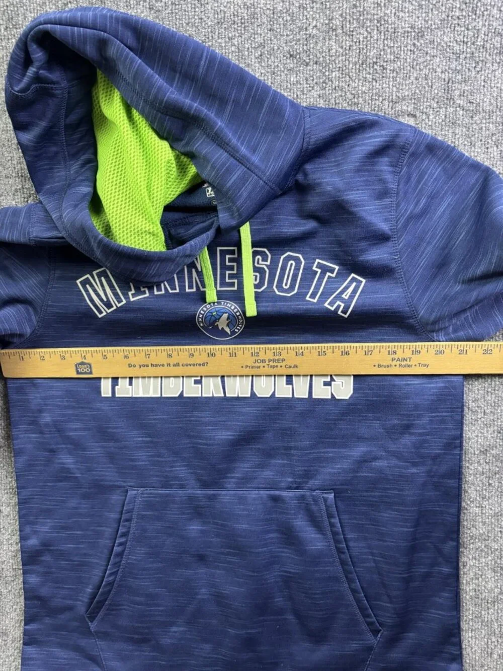 Minnesota Timberwolves‎ Hoodie Sweatshirt Youth Boys Medium Blue NBA Basketball